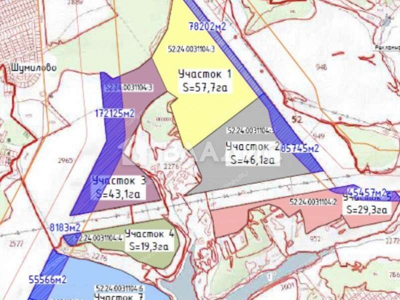 земельный участок 23 000 соток Центральная улица посёлок Мирный